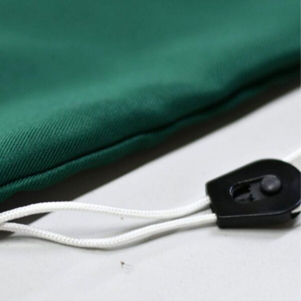 Bacteriostatic green medical laundry bag with carbon thread 90x75 cm