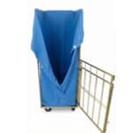 Laundry trolley with cover and open side gate, dimensions 685x810x1850 mm from RTP Radom.