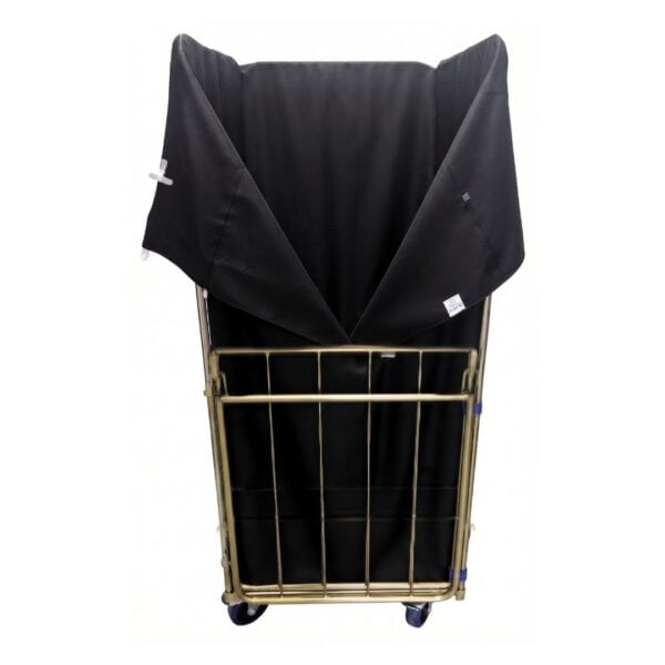 Laundry trolley with black cover for textile transport – RTP Radom.